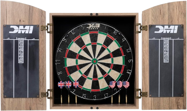 Premium Dublin Style Bristle Cabinet Set with Complete Tournament Accessories